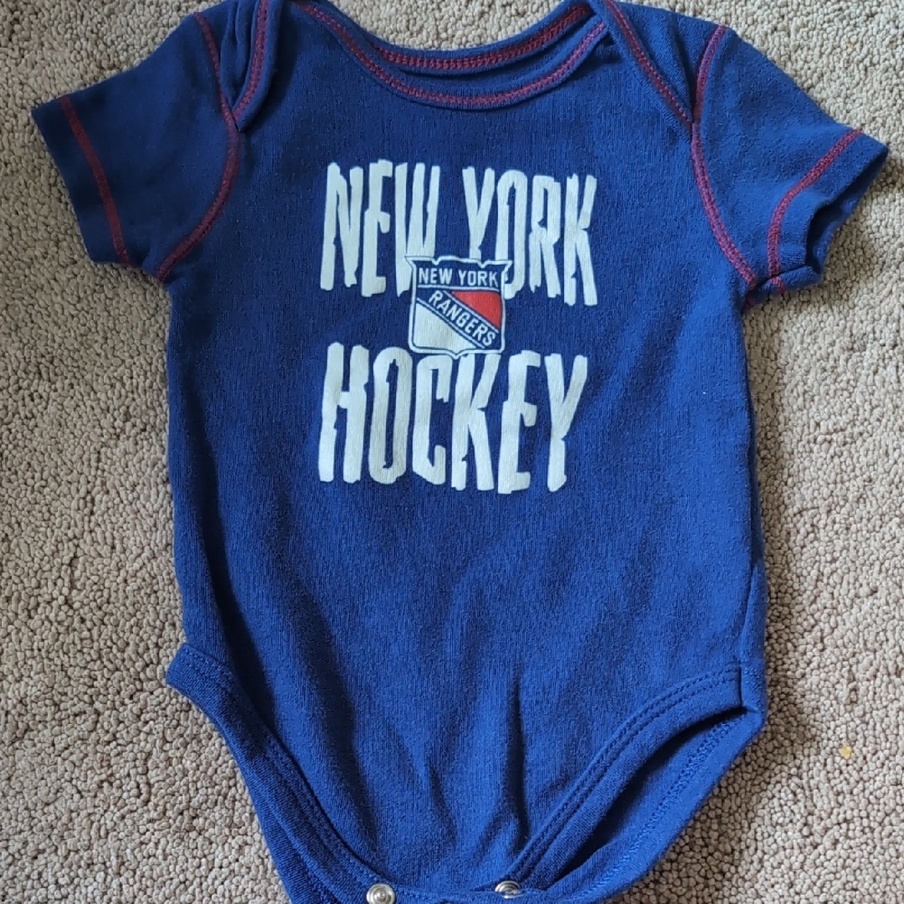 NHL Blue Baby Onesie with Logo